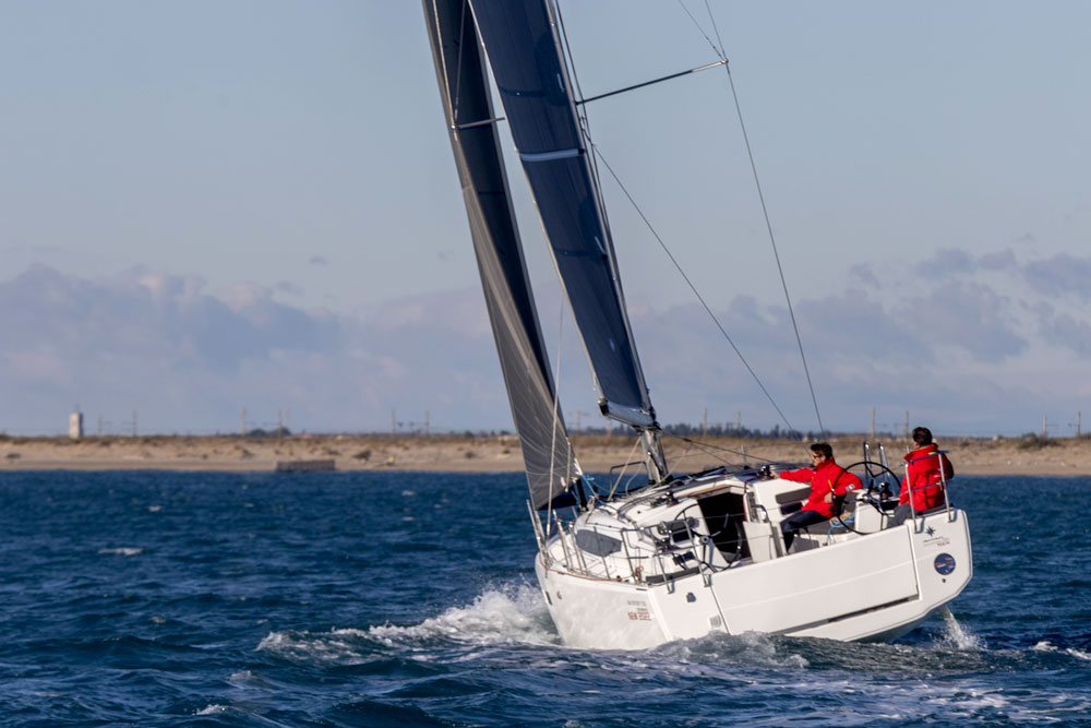 Jeanneau Sun Odyssey 380. High-performance sailing. 
